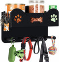 Wall Mount Dog Leash Holder with Storage Shelf & 4 Sturdy Hooks